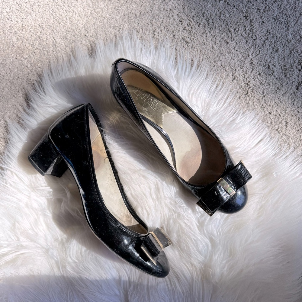 Michael Kors Kiera Mid Block Heels EUC